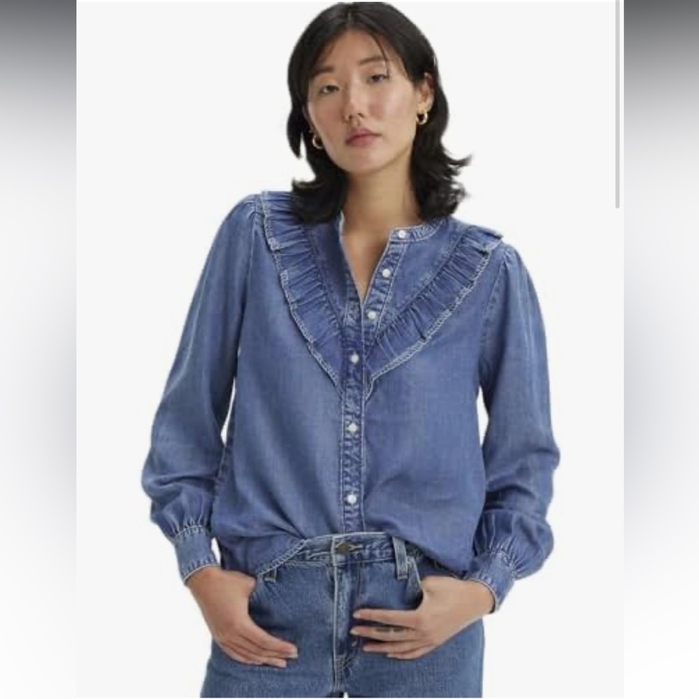 Levi's Ruffle Denim Shirt